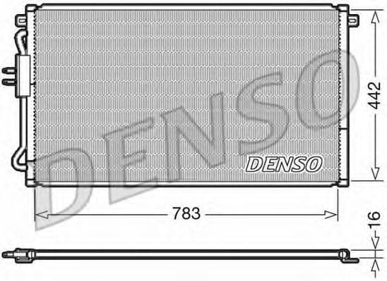 DCN06015 Denso Радиатор кондиционера для Chrysler Voyager