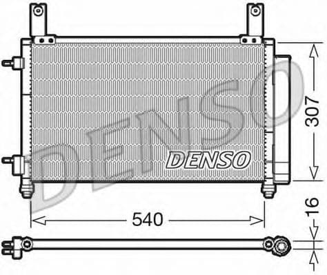 DCN15004 Denso Радіатор кондиціонера