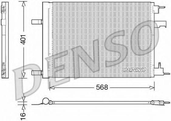 DCN20008 Denso Радіатор кондиціонера