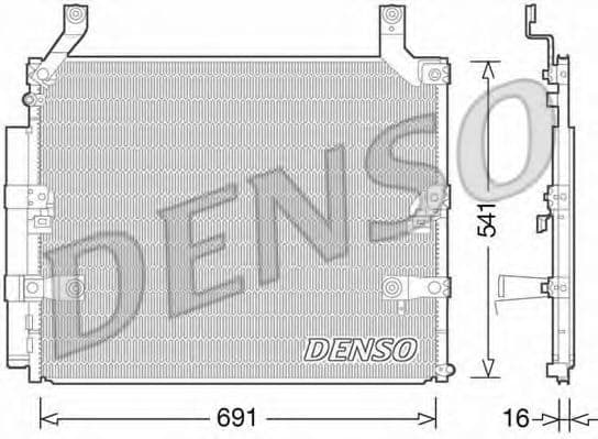 DCN50032 Denso Радіатор кондиціонера для Lexus LX
