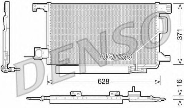 DCN17026 Denso Радиатор кондиционера