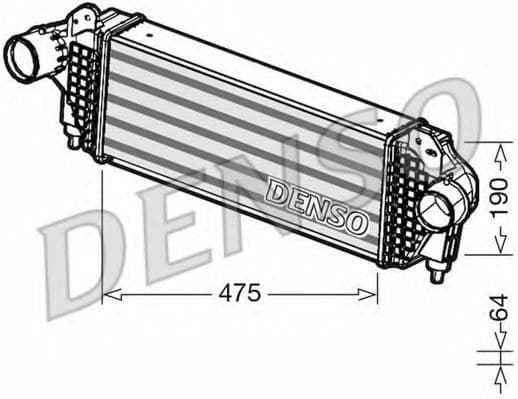 DIT01005 Denso Інтеркулер для Alfa Romeo 4C