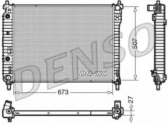 DRM20008 Denso Радиатор охлаждения двигателя