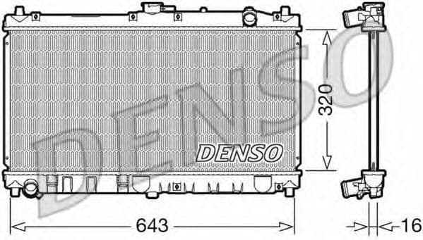 DRM44031 Denso Радиатор охлаждения двигателя