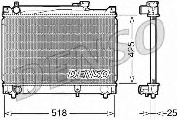DRM47030 Denso Радіатор охолодження двигуна
