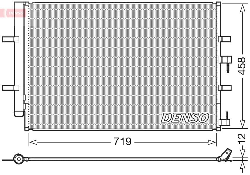 dcn10036 Denso Радиатор кондиционера
