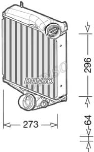 DIT28022 Denso Интеркулер для Porsche Panamera