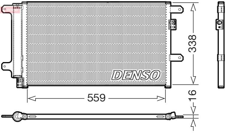 dcn12007 Denso Радіатор кондиціонера
