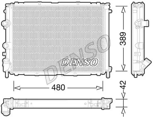 DRM23033 Denso Радіатор охолодження двигуна