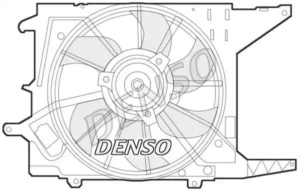 DER37003 Denso Вентилятор системы охлаждения двигателя