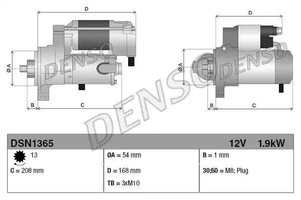 DSN1365 Denso Стартер