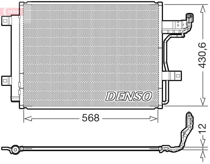 dcn44019 Denso Радиатор кондиционера