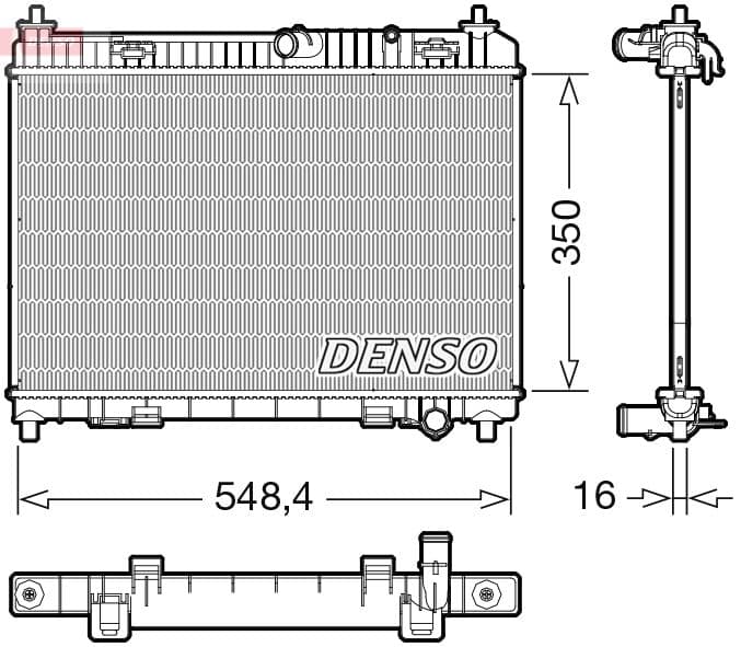 drm10113 Denso Радіатор охолодження двигуна