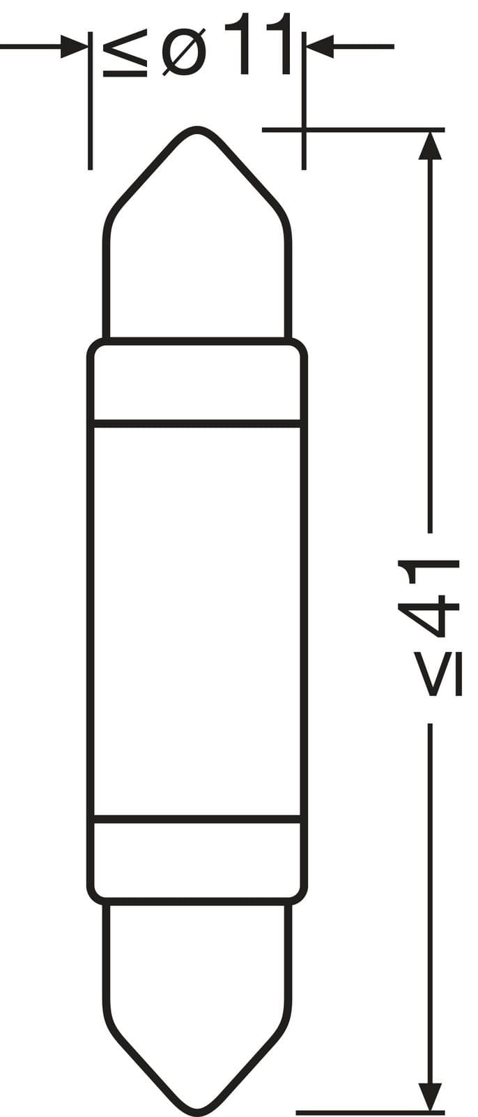 6413dwp1bl Osram Лампа освітлення салону