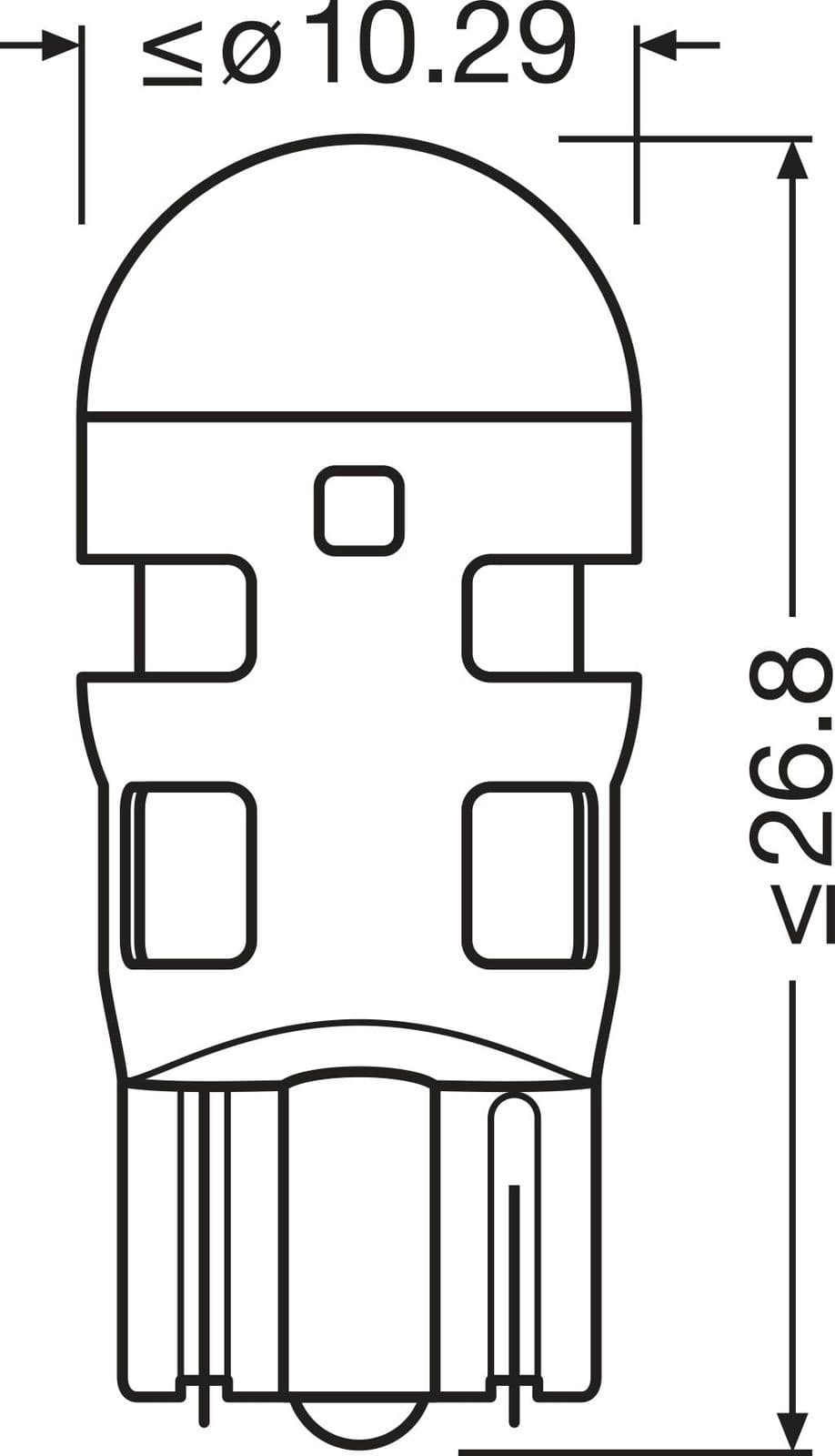 2825dwp2bl Osram Лампа освещения салона