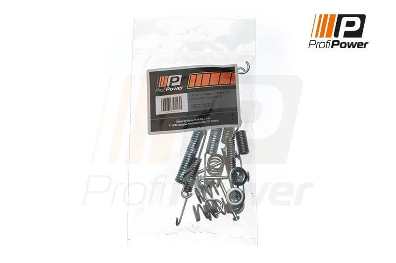 9b2017 ProfiPower Монтажный комплект барабанных тормозных колодок