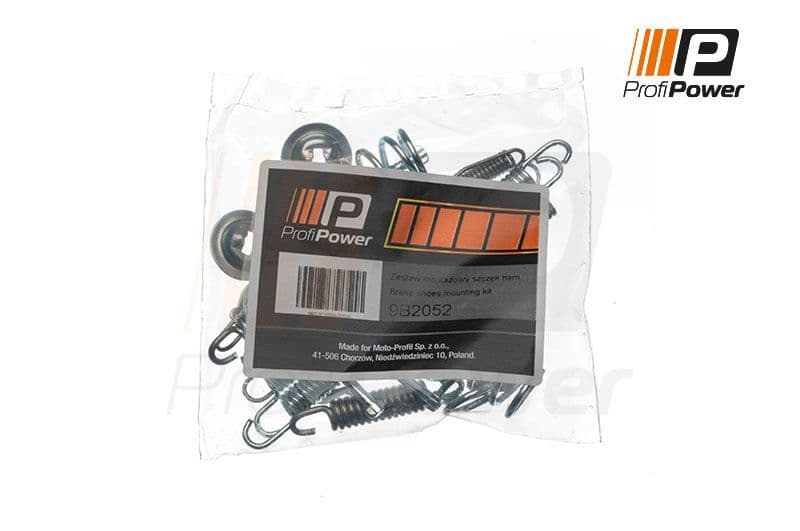 9b2052 ProfiPower Монтажный комплект барабанных тормозных колодок