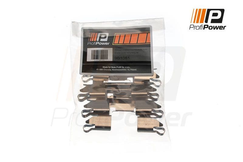 9b1081 ProfiPower Комплектующие дисковых тормозных колодок