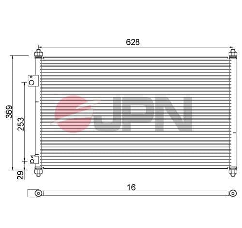 60c9100jpn JPN Радиатор кондиционера для Honda Civic
