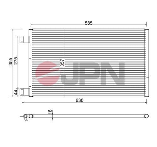 60c9129jpn JPN Радіатор кондиціонера