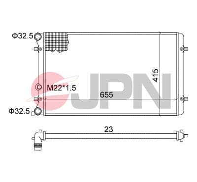 60c9002jpn JPN Радиатор охлаждения двигателя