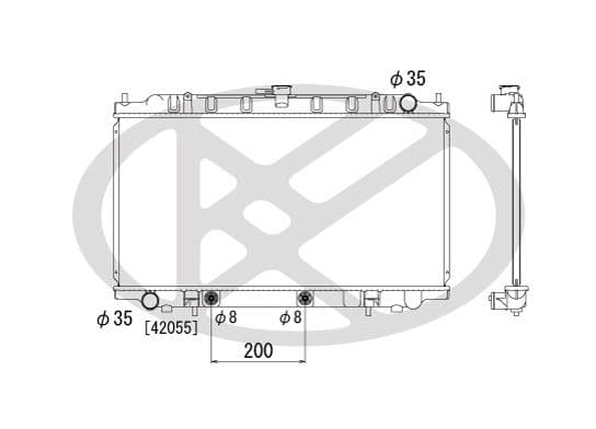 pl020455 Koyorad Радіатор охолодження двигуна