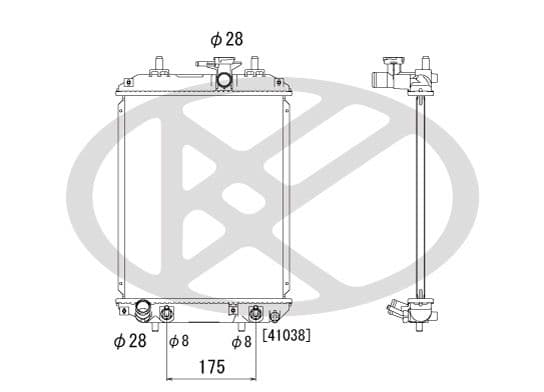 pl011793 Koyorad Радіатор охолодження двигуна