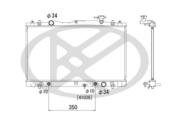 pl102536 Koyorad Радіатор охолодження двигуна для Suzuki Kizashi
