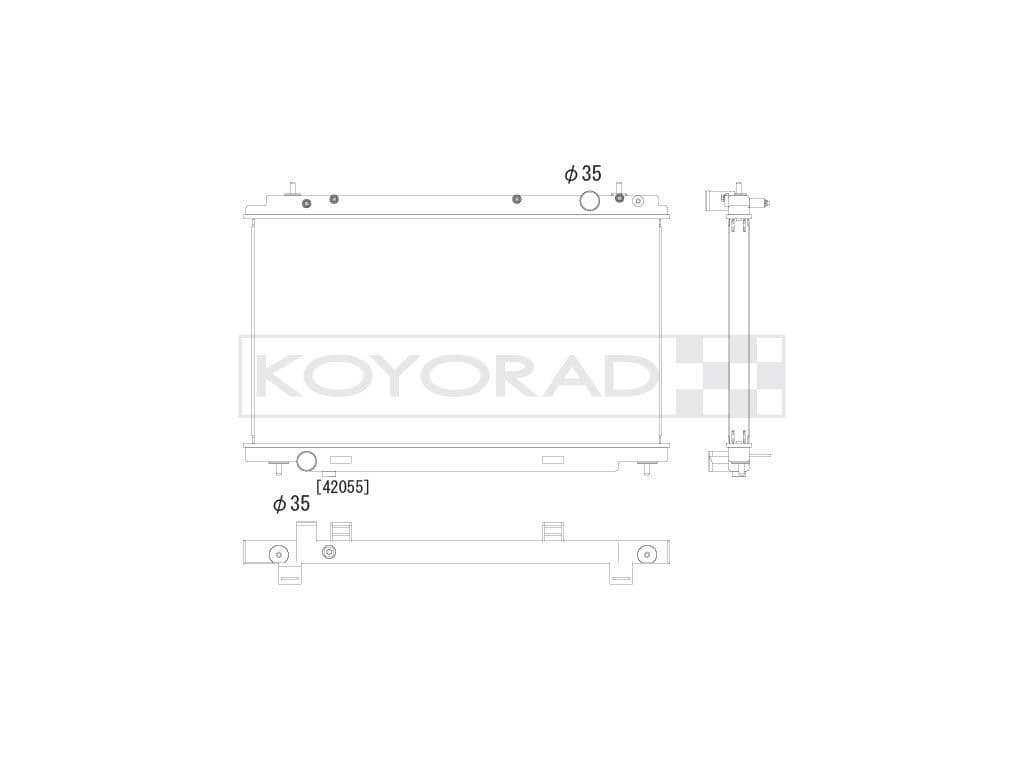 kv022140r Koyorad Радіатор охолодження двигуна для Nissan 350 Z