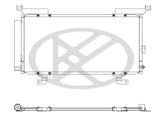 cd090900 Koyorad Радиатор кондиционера для Subaru Outback