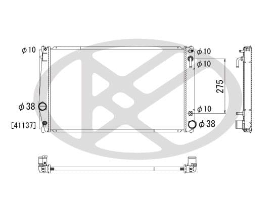 pl011960 Koyorad Радиатор охлаждения двигателя