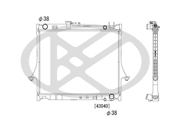 pl052084 Koyorad Радіатор охолодження двигуна для Isuzu D-Max