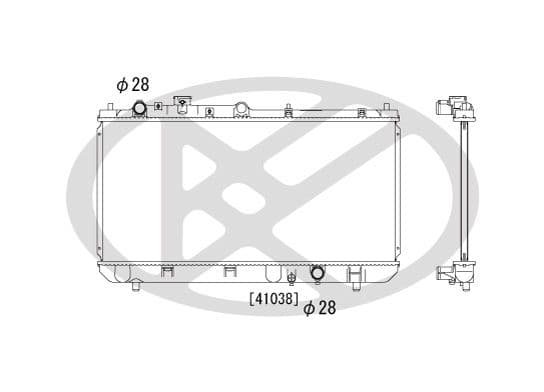 pl060852 Koyorad Радіатор охолодження двигуна для Mazda 323