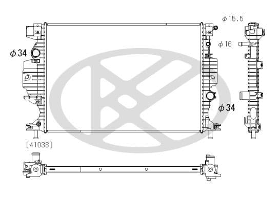 pl323423 Koyorad Радіатор охолодження двигуна