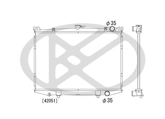 pl020504 Koyorad Радіатор охолодження двигуна