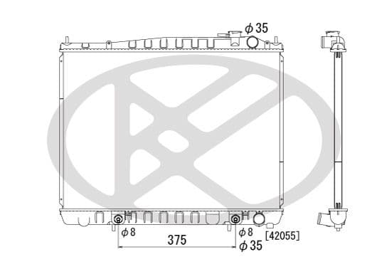 pl020473 Koyorad Радиатор охлаждения двигателя для Nissan Pathfinder