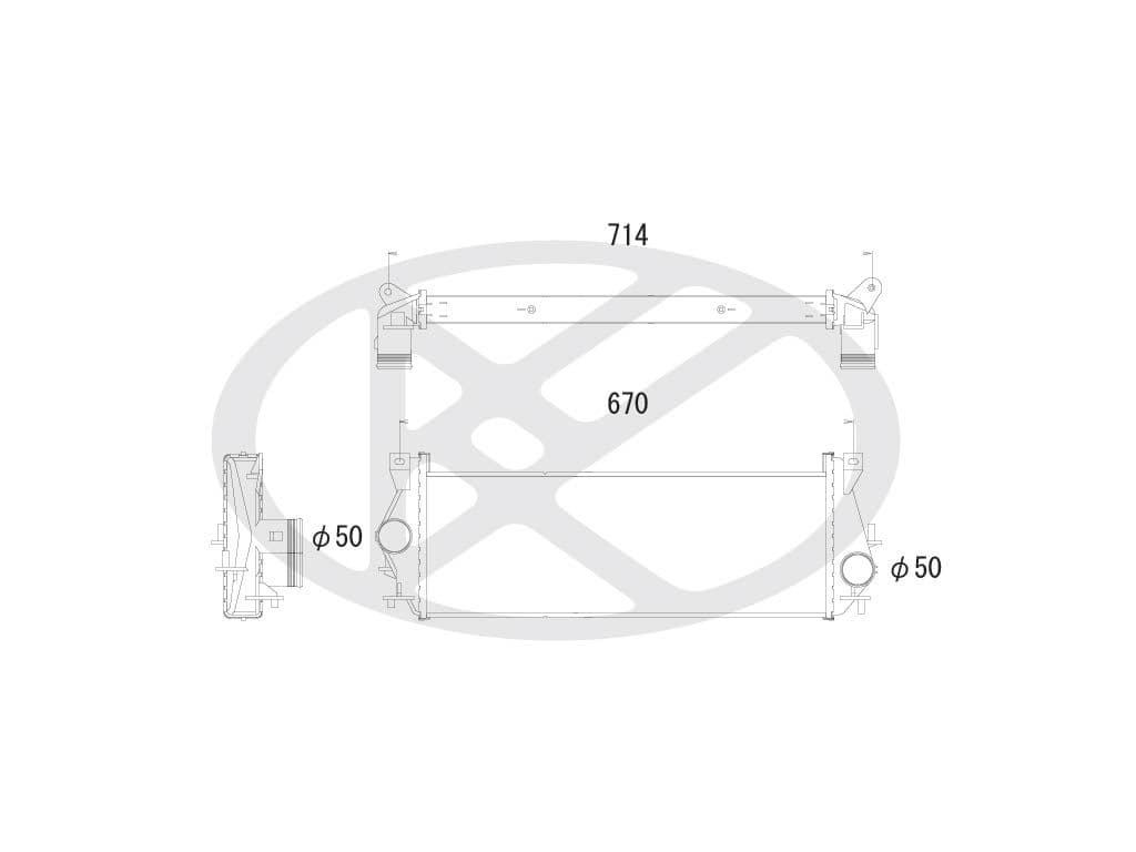ia610129 Koyorad Интеркулер для Land Rover Defender