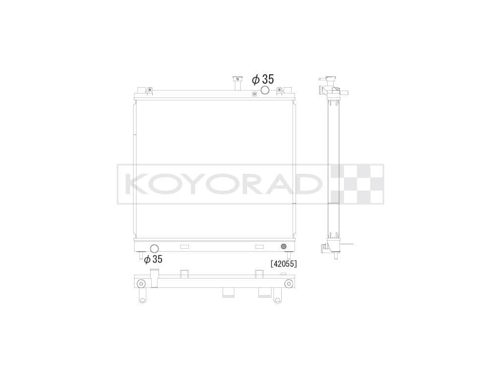 kh021687 Koyorad Радіатор охолодження двигуна