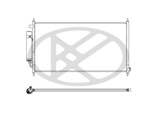 cd080444 Koyorad Радиатор кондиционера для Honda FR-V