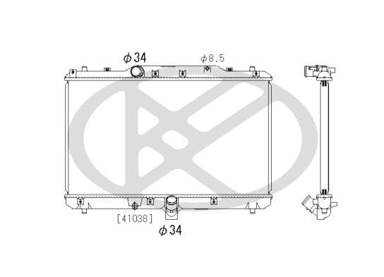 pl102048r Koyorad Радиатор охлаждения двигателя