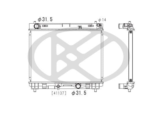 pl012486 Koyorad Радиатор охлаждения двигателя для Toyota Urban Cruiser