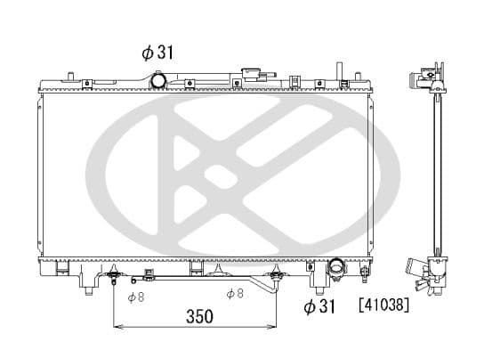 pl010738 Koyorad Радіатор охолодження двигуна для Toyota Caldina