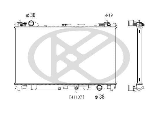 pl013346 Koyorad Радіатор охолодження двигуна для Lexus IS