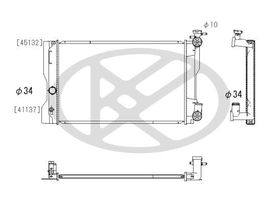pl012962 Koyorad Радіатор охолодження двигуна для Toyota Matrix