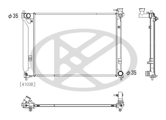 pl813093 Koyorad Радіатор охолодження двигуна для Hyundai Sonata