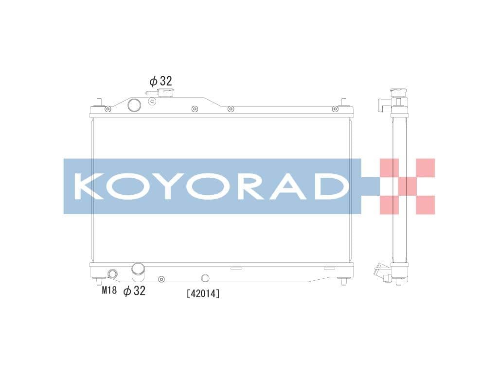 kv081226u06 Koyorad Радіатор охолодження двигуна для Honda S2000
