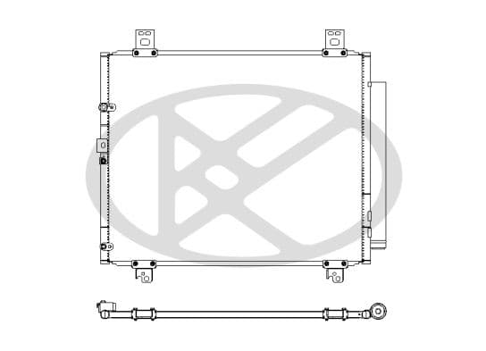 cd010357m Koyorad Радіатор кондиціонера для Toyota Hiace