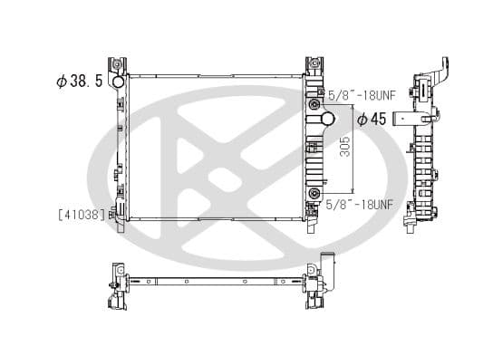 pl331996 Koyorad Радіатор охолодження двигуна для Dodge Dakota