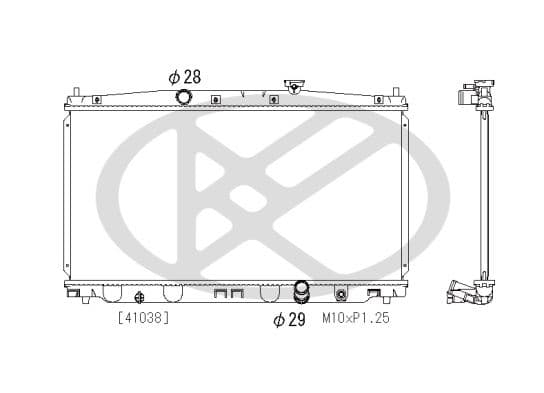 pl082409 Koyorad Радіатор охолодження двигуна для Honda CR-Z