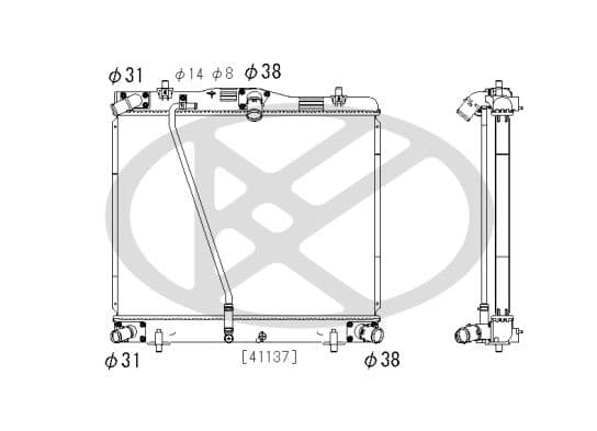 pl012375 Koyorad Радіатор охолодження двигуна для Toyota Hiace